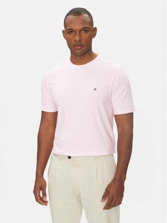 Tommy Hilfiger Tommy Hilfiger Тишърт Ess Seasonal MW0MW39995 Розов Regular Fit