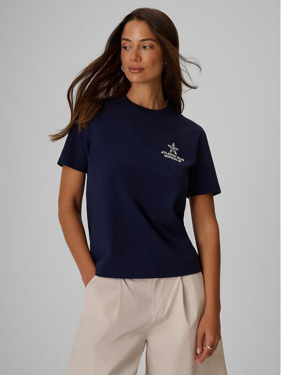 4F 4F T-shirt 4FRSS26TTSHF4021-31S Blu scuro Relaxed Fit