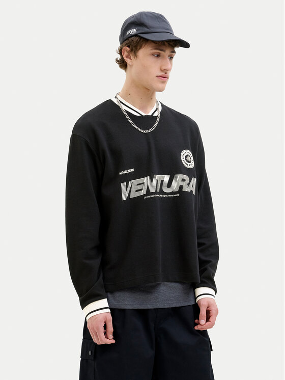 Jack & Jones Jack & Jones Mikina Horizon 12278566 Černá Oversize