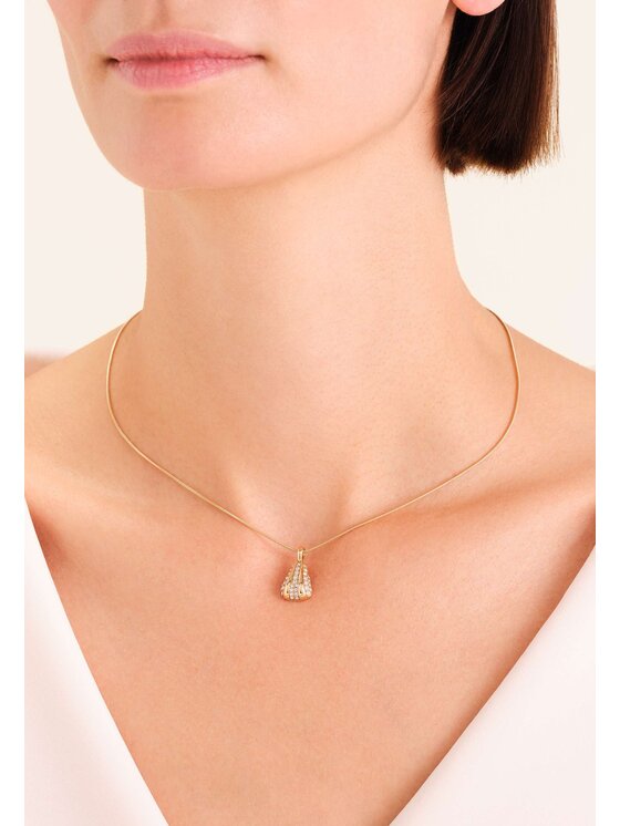 Rosefield Rosefield Naszyjnik Pavé Collection Złoty