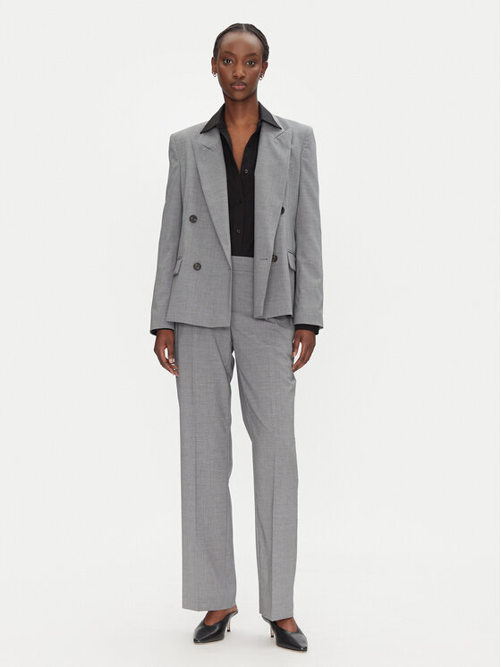 BOSS BOSS Spodnie materiałowe Tilda9 50542004 Szary Relaxed Fit