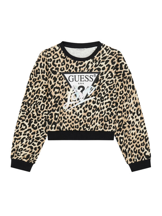 Guess Guess Μπλούζα J6RQ04 KA6R4 Μπεζ Regular Fit