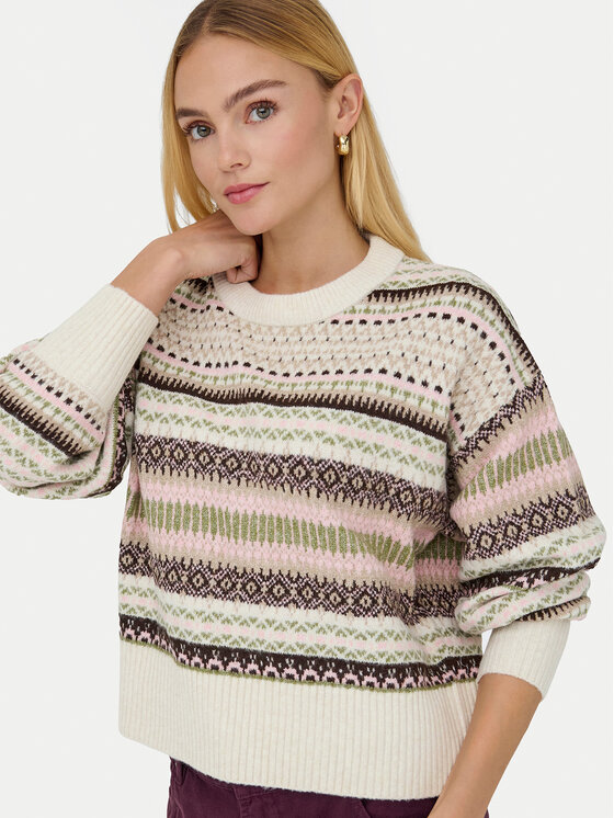 ONLY ONLY Светр Arianne 15285832 Бежевий Regular Fit