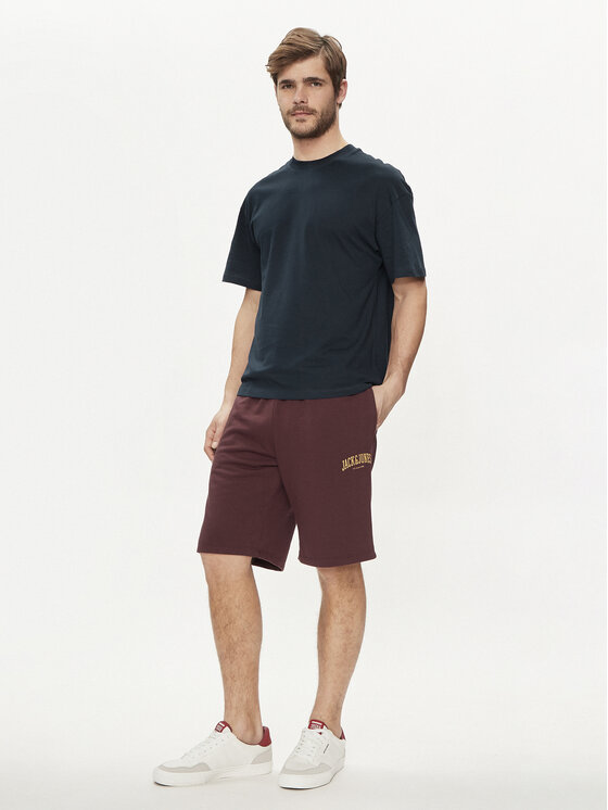 Jack&Jones Jack&Jones T-krekls Bradley 12249319 Tumši zils Regular Fit