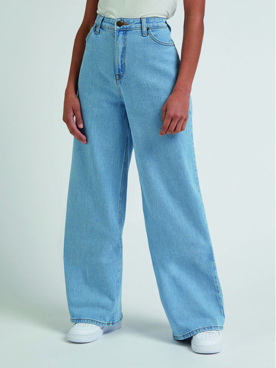 Lee Jeans hlače L31SMWJU Modra Relaxed Fit