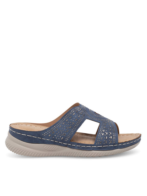 Clara Barson Ciabatte WYL05010-30 Blu, taglia : 41