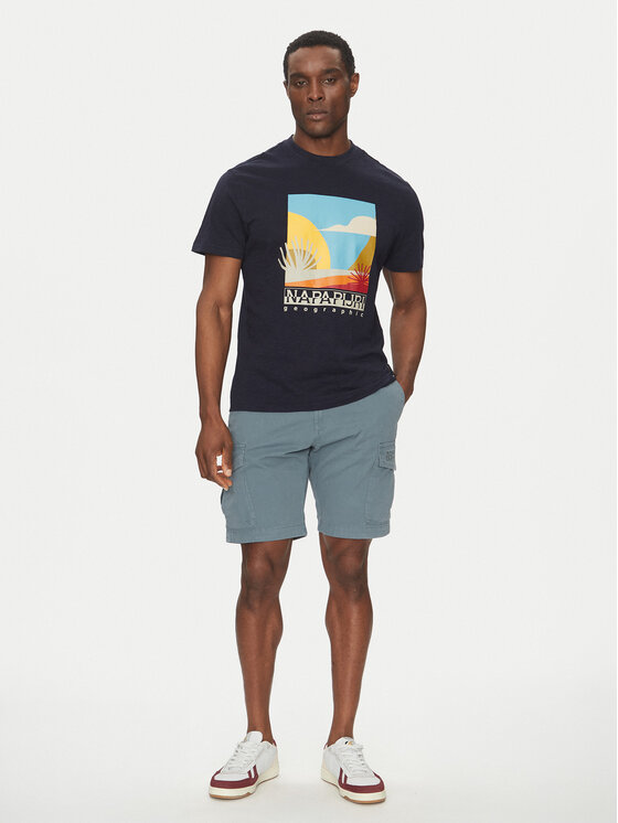 Napapijri Napapijri Tričko S-Arbia NP0A4IE3 Tmavomodrá Regular Fit