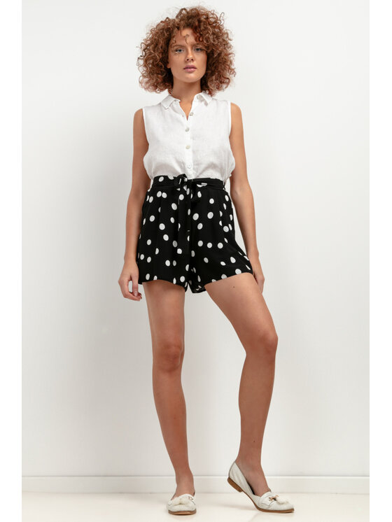 Tessita Tessita Szorty materiałowe SPODENKI_T411_5_XL Fioletowy Relaxed Fit