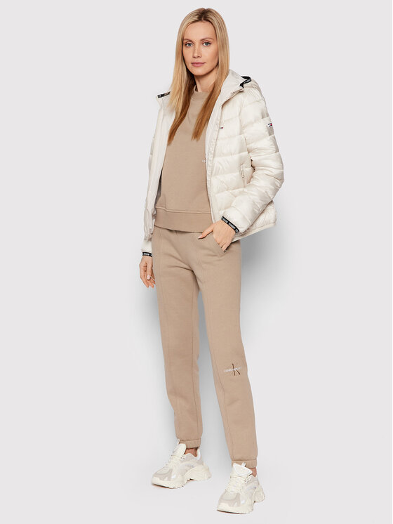 Tommy Jeans Tommy Jeans Giubbotto invernale Quilted DW0DW09350 Beige Relaxed Fit