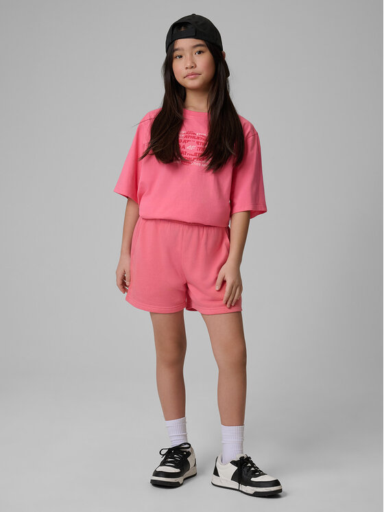 4F 4F Szorty sportowe BASIC+ Różowy Regular Fit