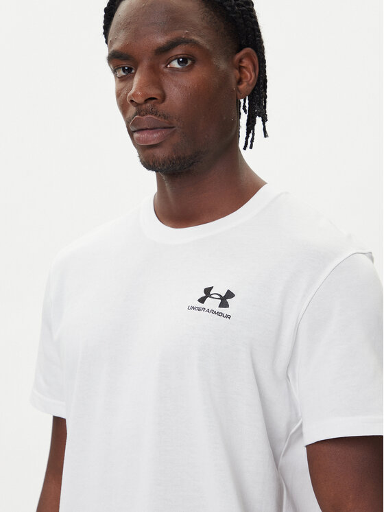 Under Armour Under Armour T-Shirt Ua Logo Emb 1373997 Biały Relaxed Fit