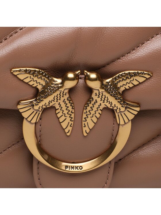 PINKO PINKO Ročna torba Love Mini Puff Cl AI 23-24 PLTT 100039 A0F2 Rjava
