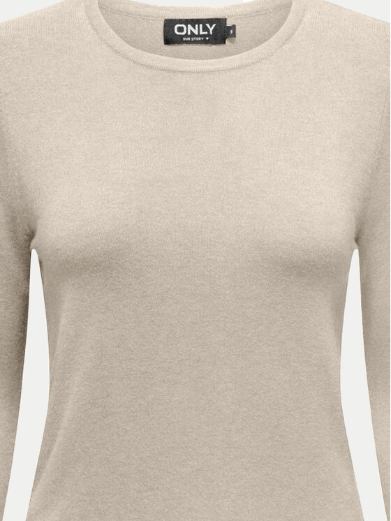 ONLY ONLY Sweter Venice 15333989 Écru Regular Fit