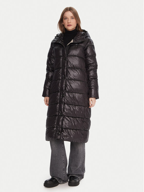 Blauer Blauer Žieminis paltas 25WBLDK02073 Juoda Regular Fit