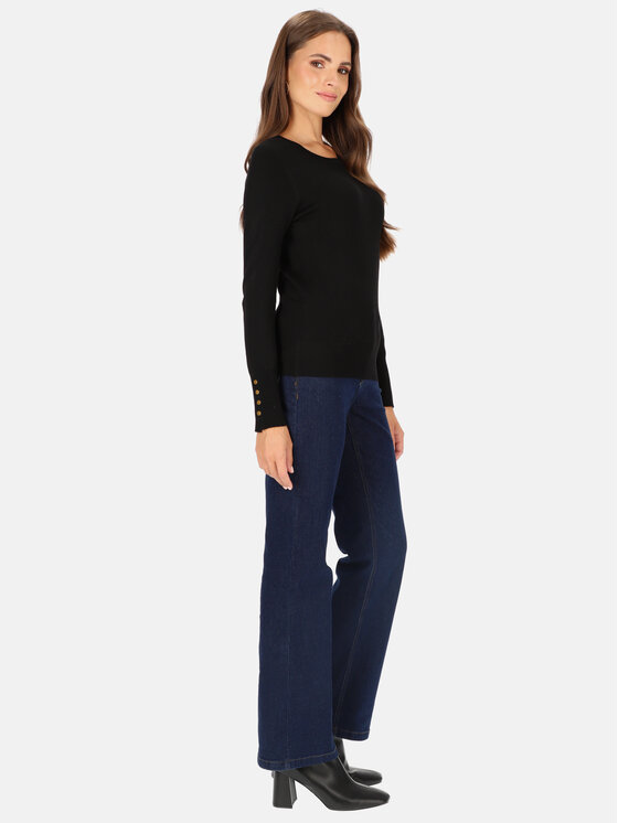 L’AF L’AF Sweter Sana Czarny Regular Fit