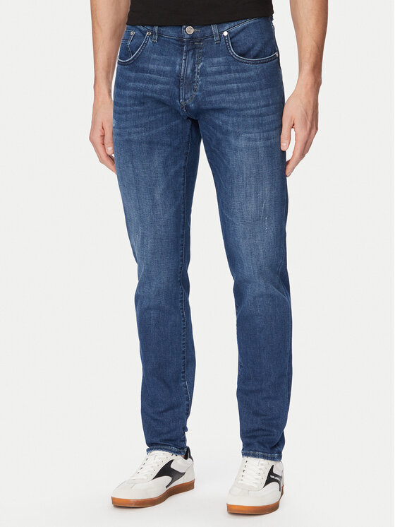 KARL LAGERFELD Blugi 265506-562843 Albastru Tapered Fit