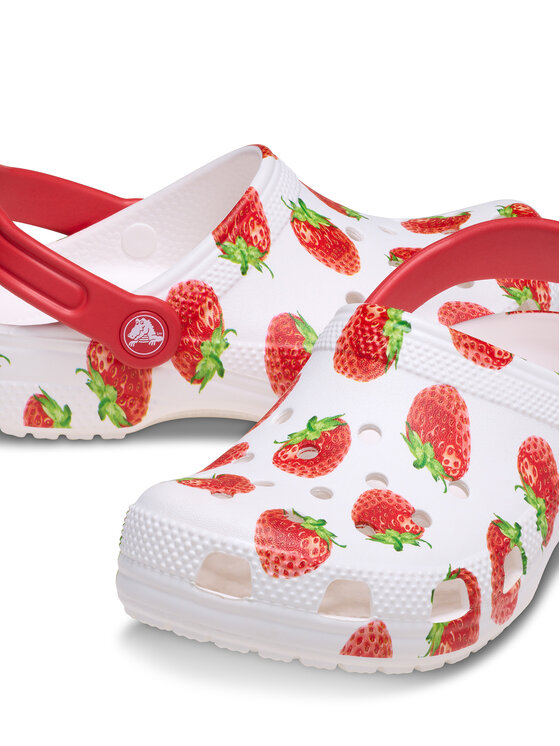 Crocs Crocs Natikače Kids’ Classic Fresh Fruits Clog 211020 Bijela