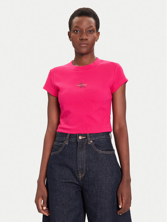 Calvin Klein Jeans Calvin Klein Jeans T-Shirt LV047AB802 Różowy Regular Fit