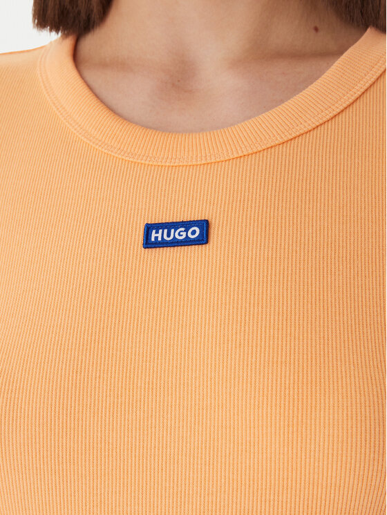 HUGO HUGO T-särk Easy 50523924 Oranž Slim Fit