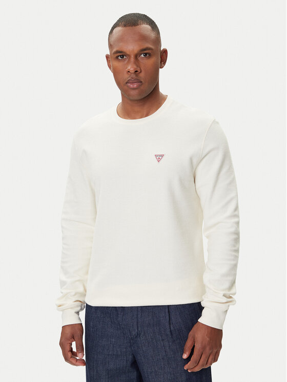 Guess Jeans Sweter M4BI77 KCII1 Écru Regular Fit