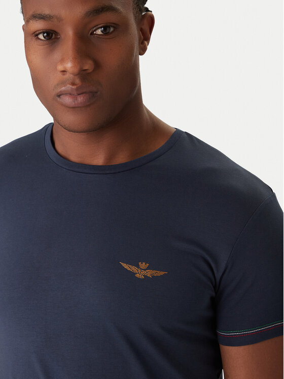 Aeronautica Militare Aeronautica Militare Set de tricouri﻿ AM1UTI003B Bleumarin Slim Fit