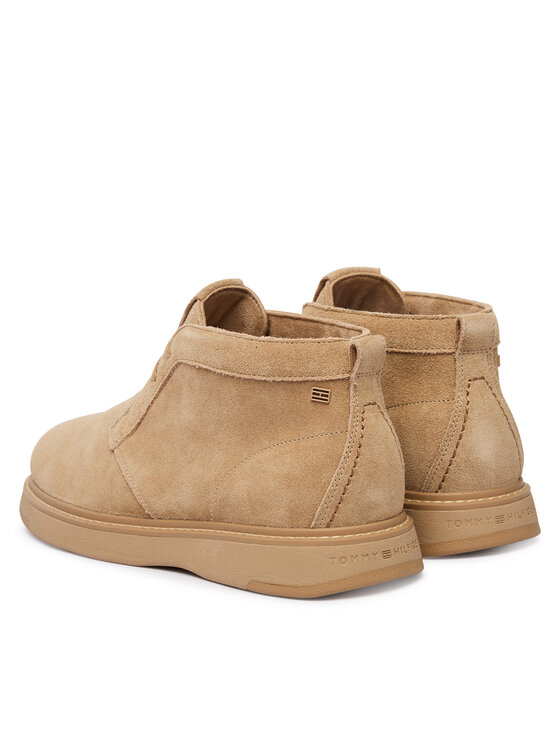 Tommy Hilfiger Tommy Hilfiger Trzewiki Comfort Suede Chukka FM0FM06074 Brązowy