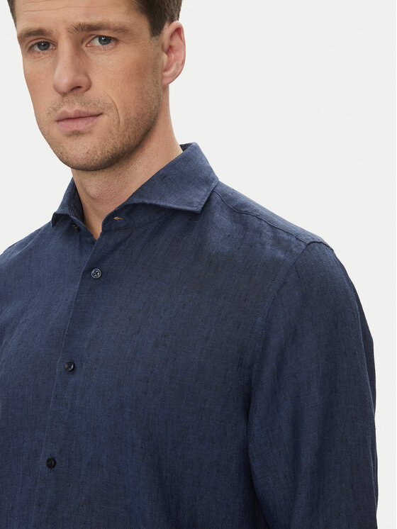 JOOP! JOOP! Koszula 17 JSH-146Pai-W 30046075 Granatowy Slim Fit