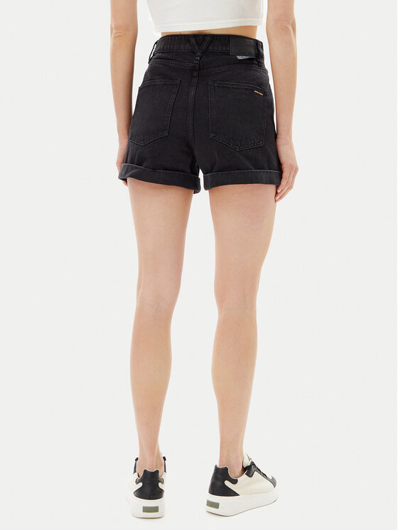 Volcom Volcom Džínové šortky Weelow B2012300 Černá Slim Fit