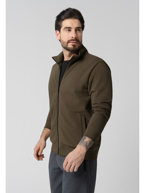 Volcano Volcano Bluza B-DRACO Brązowy Regular Fit