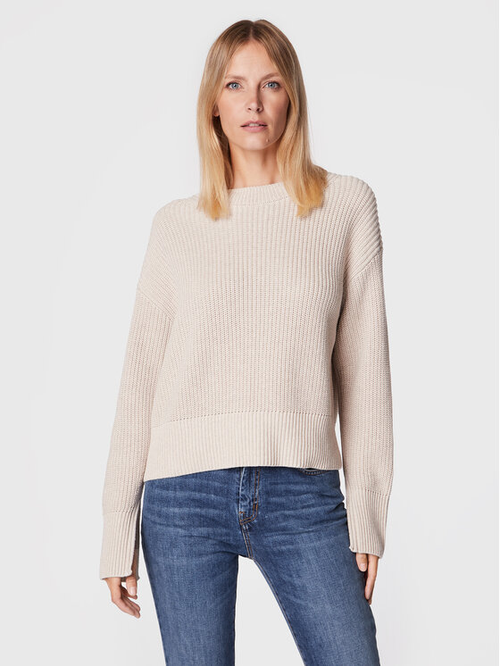 Marc O'Polo Pulover 208 6059 60533 Bež Regular Fit