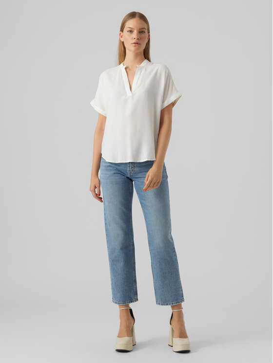 Vero Moda Vero Moda Bluzka Beauty 10279697 Biały Regular Fit