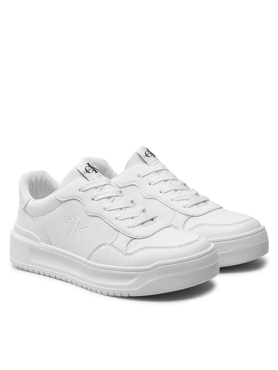 Calvin Klein Jeans Calvin Klein Jeans Сникърси Low Cut Lace-Up Sneaker V3A9-80980-1355 S Бял