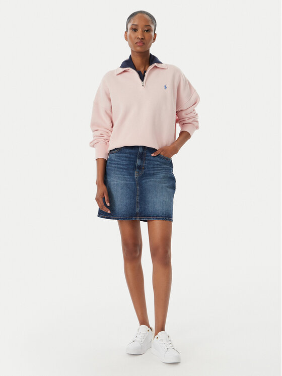 Tommy Jeans Tommy Jeans Fustă de blugi DW0DW22714 Albastru Straight Fit