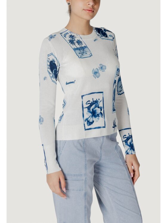 Desigual Desigual Sweter JERS_TAMPERE Niebieski Regular Fit
