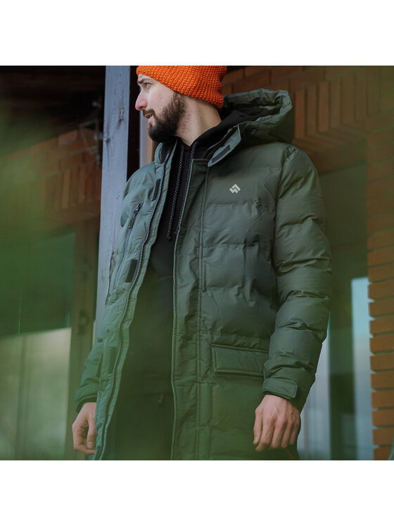 Alpinus Alpinus Płaszcz zimowy Trolltunga Zielony Regular Fit