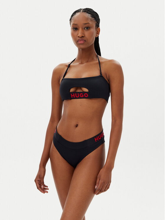 HUGO HUGO Bikini augšdaļa Dotti 50540224 Melns