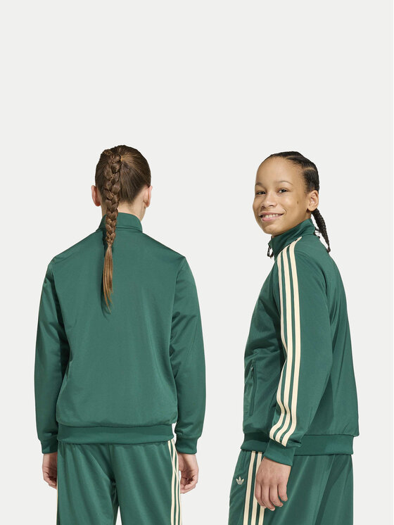adidas adidas Bluza Firebird Loose Track HZ6645 Zielony Regular Fit