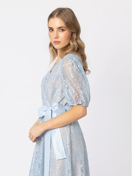 LIDIA KALITA LIDIA KALITA Sukienka koktajlowa Sharon Niebieski jasny Flare Fit