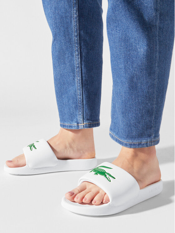Lacoste Lacoste Şlapi Serve Slide 1.0 123 1 Cuj 745CUJ0012-082 Alb