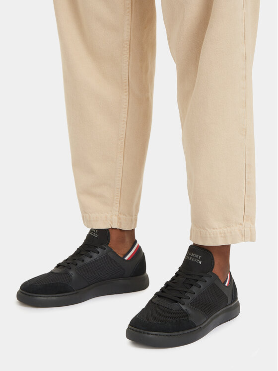 Tommy Hilfiger Tommy Hilfiger Sneakersy Lightweight Cup Seasonal Mix FM0FM04961 Czarny