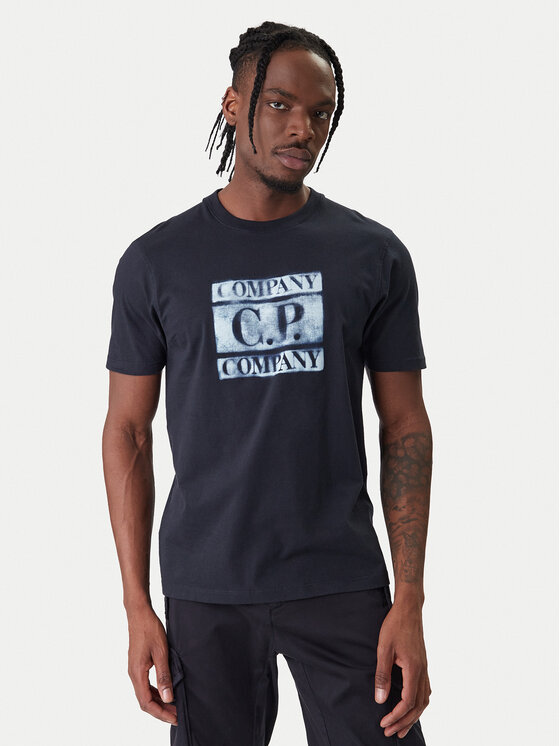 C.P. Company Tricou 20CMTS141A110579W Bleumarin Regular Fit
