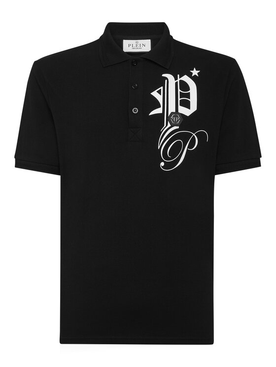 PHILIPP PLEIN PHILIPP PLEIN Polokošeľa 275 Čierna Slim Fit