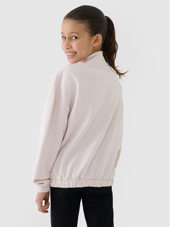 4F 4F Bluza IN MOTION Kremowy Oversize