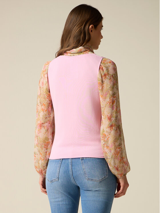 Oltre Oltre Maglione M527J005299N006 Rosa Slim Fit
