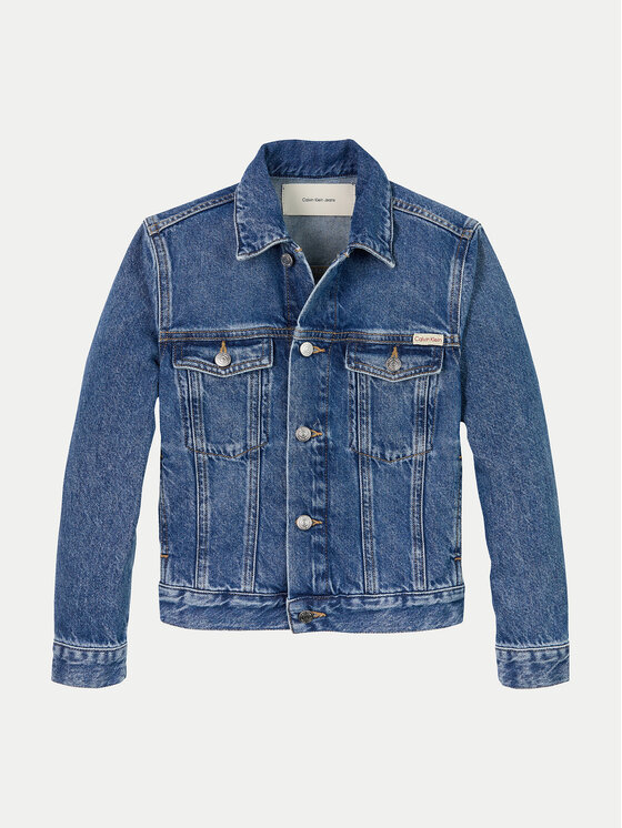 Calvin Klein Jeans Calvin Klein Jeans Džínsová bunda IB0IB02505 Tmavomodrá Regular Fit