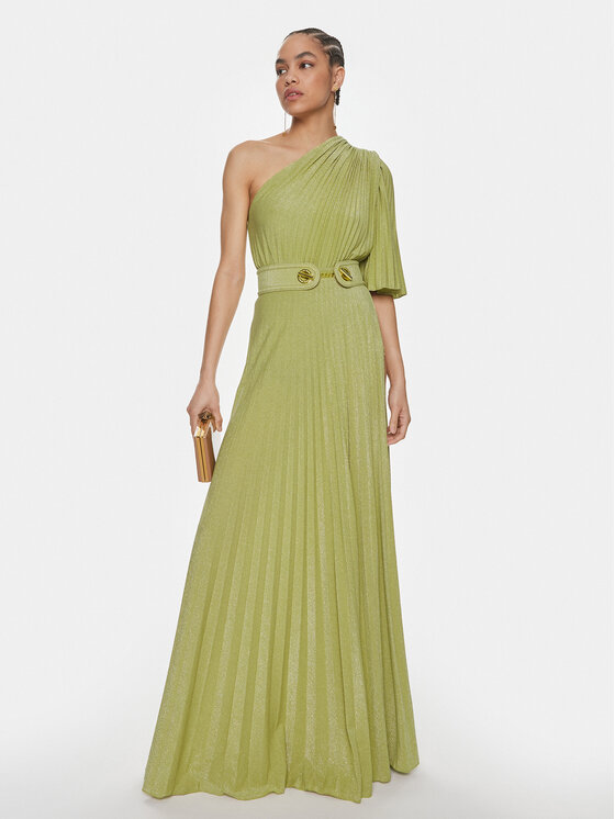 Elisabetta Franchi Elisabetta Franchi Večerné šaty AB-534-41E2-V680 Zelená Regular Fit