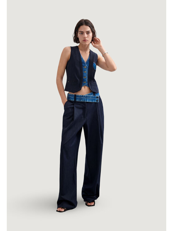 Desigual Desigual Chinosy PANT_EXPRESS Czarny Modern Fit
