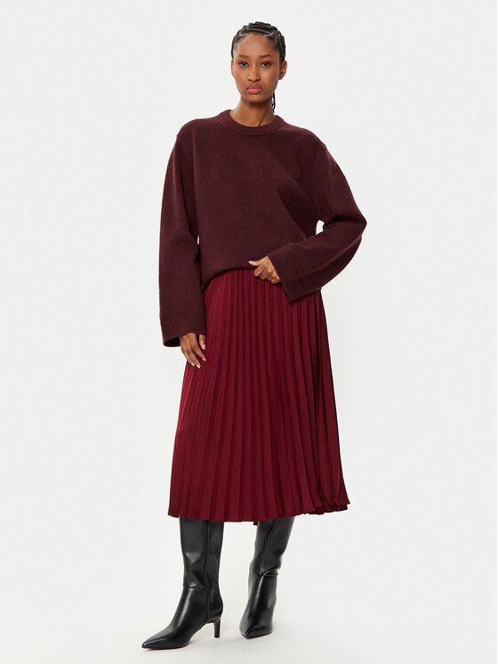 Gap Gap Plisovaná sukně 646705-00 Červená Regular Fit