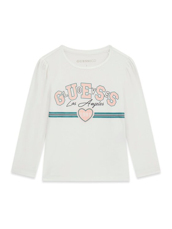 Guess Kids Guess Kids T-Shirt 183731 Biały Classic Fit