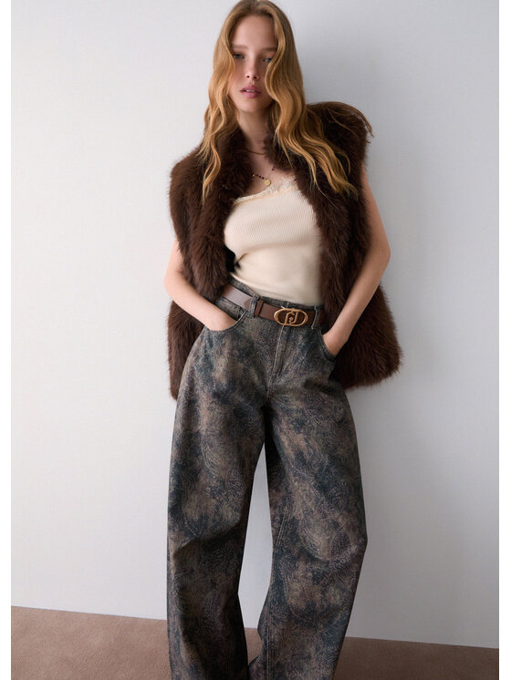 Liu Jo Liu Jo Pantaloni di tessuto UF6163T684AL9146 Marrone Regular Fit